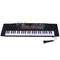 Black 54 Keys Kids Electronic Music Piano with Microphone and Headphone Jack